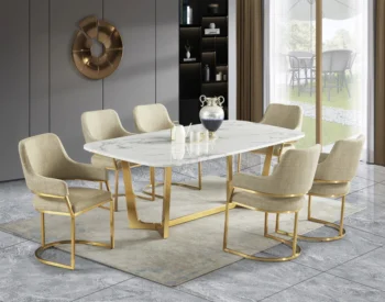 D2001 Gold Medal Frame 7PC Dining Set By McFerran