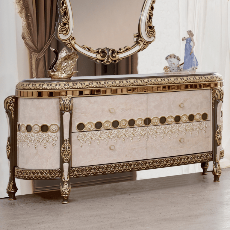 Traditional Style Dresser Hd-9017 By Homey Design | Mobilia Cleopatra 3 Traditional Style Dresser HD-9017