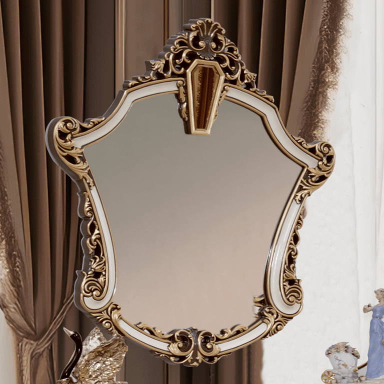 Traditional Accent Mirror Hd-9017 By Homey Design | Mobilia Cleopatra 3 Traditional Accent Mirror HD-9017