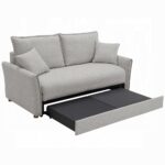 Oran Sofa with Sleeper in Gray Chenille LV03800 By ACME - Image 4