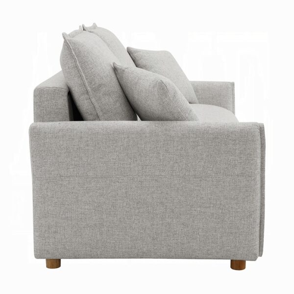 Oran Sofa with Sleeper in Gray Chenille LV03800 By ACME - Image 5