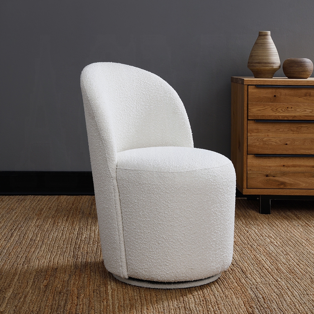 Hollis Beige Boucle Side Chair Set Of 2 By Acme | Mobilia Cleopatra 3 Hollis Beige Boucle Side Chair Set of 2 By ACME - Image 1
