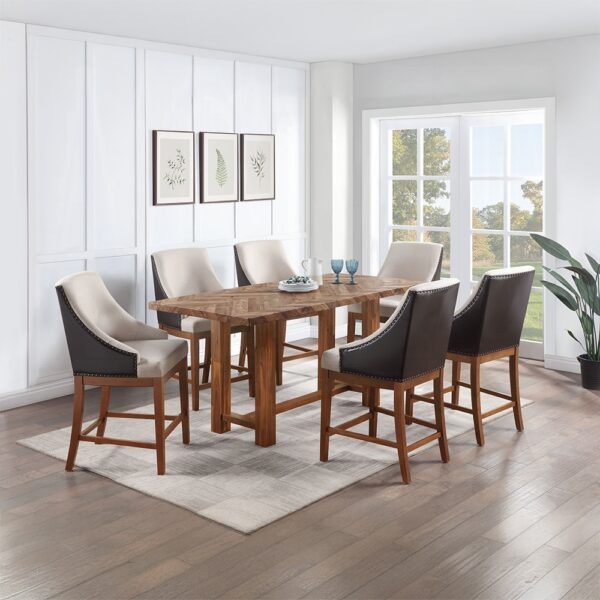 Gilsea Brown Counter Height Table DN03725 By ACME - Image 5