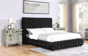B5113-Q/EK Tufted BlackModern Beds by McFerran