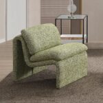 Jaeda Accent Chair in Green Boucle AC04553 By ACME