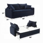 Irina Blue Velvet Sofa with Sleeper LV03890 By ACME - Image 6