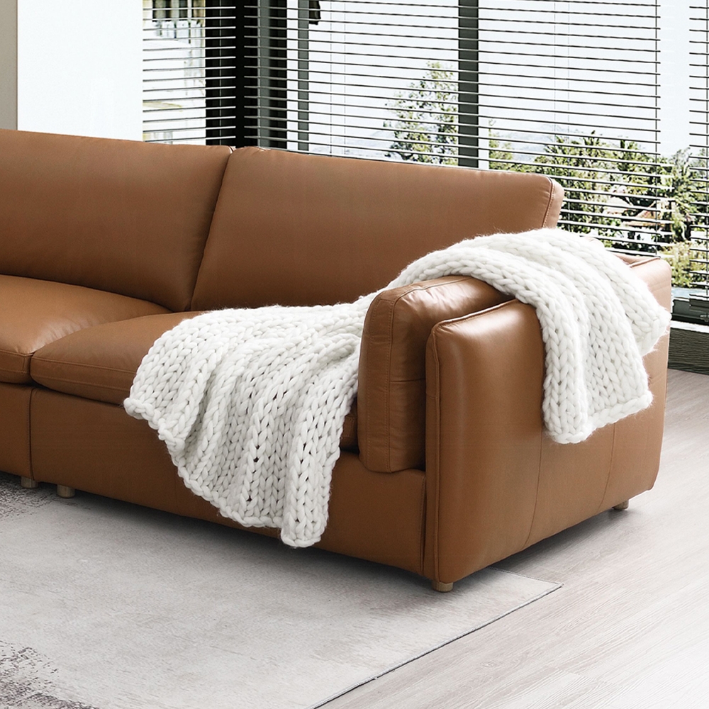Brighton Modular – Right Facing Arm Chair In Brown Leather Lv03373 By Acme | Mobilia Cleopatra 3 Brighton Modular - Right Facing Arm Chair in Brown Leather LV03373 By ACME - Image 1