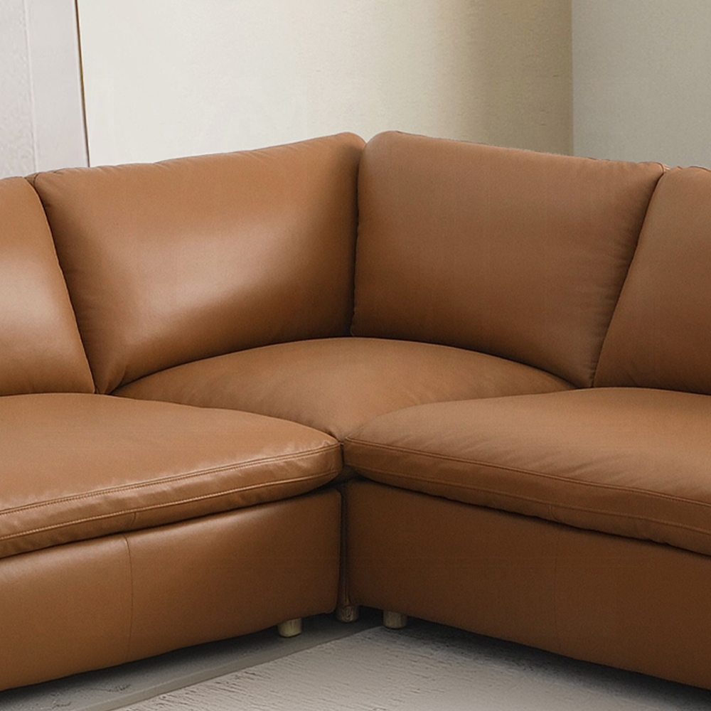 Brighton Modular – Wedge In Brown Leather Lv03372 By Acme | Mobilia Cleopatra 3 Brighton Modular - Wedge in Brown Leather LV03372 By ACME - Image 1