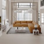 Fritzy Engineered Stone Console Table in White Marble AC03129 By ACME - Image 4