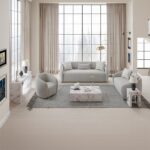 Fritzy Engineered Stone Console Table in White Marble AC03128 By ACME - Image 4