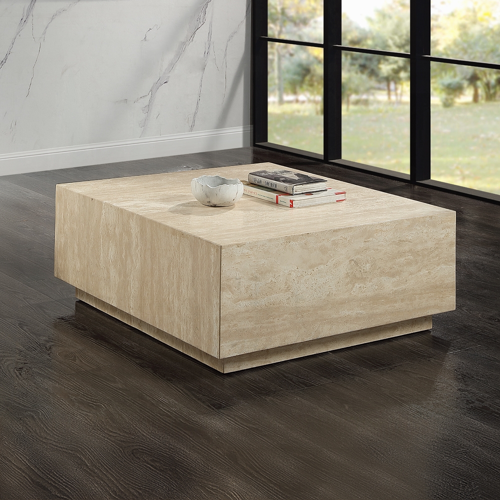 Deon Beige Coffee Table Lv04245 By Acme | Mobilia Cleopatra 3 Deon Beige Coffee Table LV04245 By ACME - Image 1