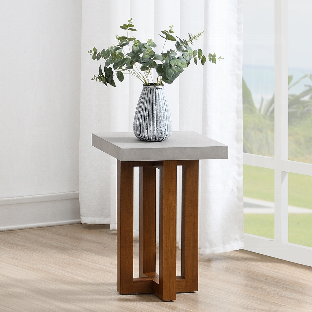 Keven Walnut End Table Lv03016 By Acme | Mobilia Cleopatra 3 Keven Walnut End Table LV03016 By ACME - Image 1