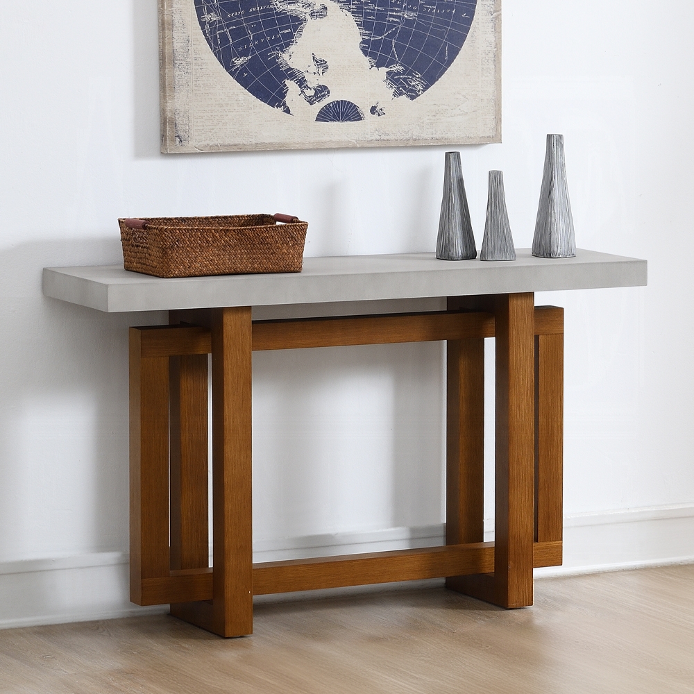 Keven Walnut Sofa Table Lv03017 By Acme | Mobilia Cleopatra 3 Keven Walnut Sofa Table LV03017 By ACME - Image 1