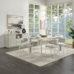 Ingram Light Gray Dining Table with Sintered Stone DN03105 By ACME - Image 3