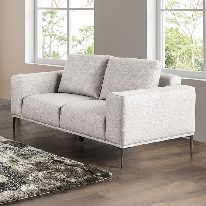 Forde Gray Loveseat Fm63009Gy-Lv By Furniture Of America | Mobilia Cleopatra 3 Forde Gray Loveseat FM63009GY-LV By Furniture Of America - Image 1
