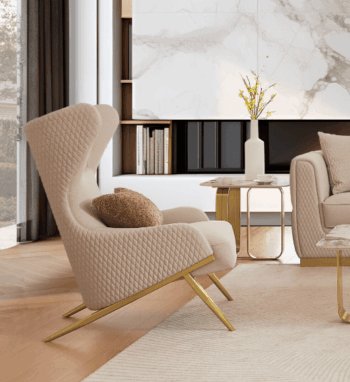 Beige Armchair HD-3181
