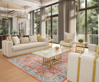 Beige 3pc Sofa Set HD-3183