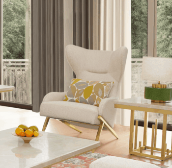Beige Armchair HD-3183