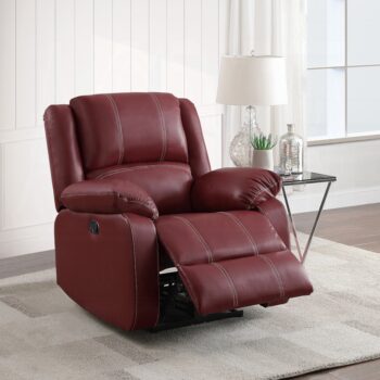 Zuriel Motion Red Rocker Recliner LV52152 By ACME