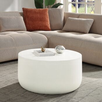 Dustan Coffee Table in White Finish LV03780 By ACME