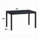 Briar Wooden Dining Table in Black Finish DN04175 By ACME - Image 3