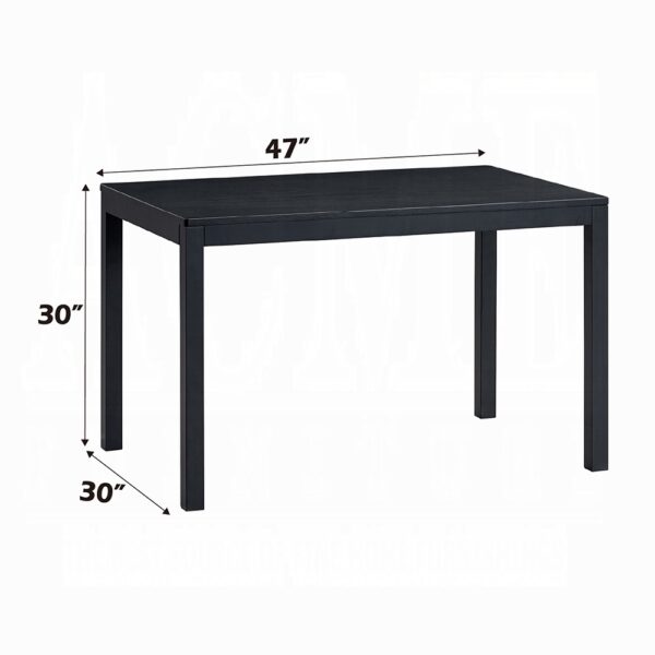 Briar Wooden Dining Table in Black Finish DN04175 By ACME - Image 3