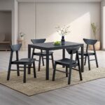 Briar Wooden Dining Table in Black Finish DN04175 By ACME - Image 4