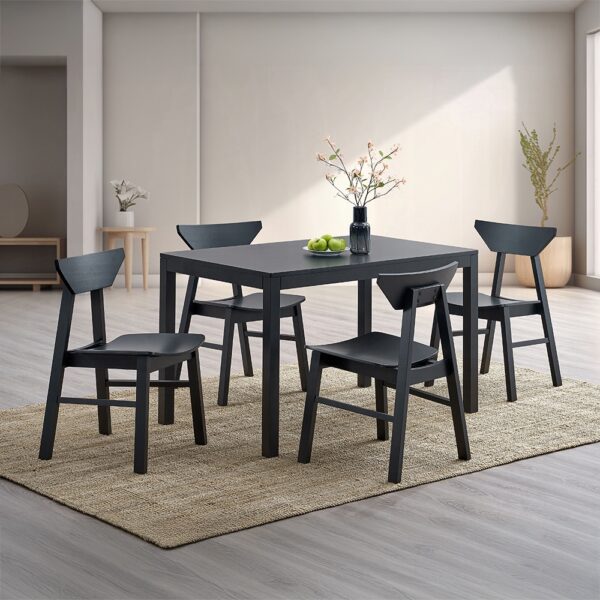 Briar Wooden Dining Table in Black Finish DN04175 By ACME - Image 4