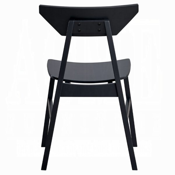 Briar Side Chair in Black Finish Set of 2 By ACME - Image 2