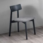Real Side Chair in Gray Linen