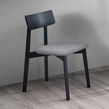 Real Side Chair in Gray Linen