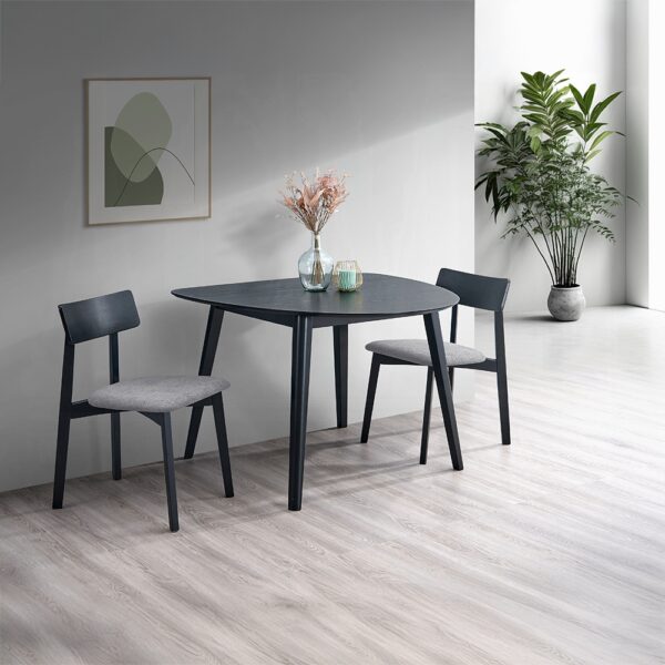 Real Side Chair in Gray Linen Set of 2 By ACME - Image 4