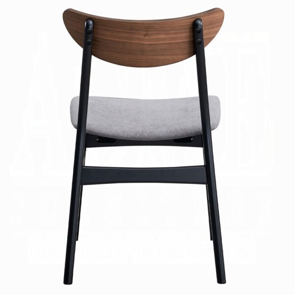 Rebi Side Chair in Gray Linen Set of 2 By ACME - Image 2