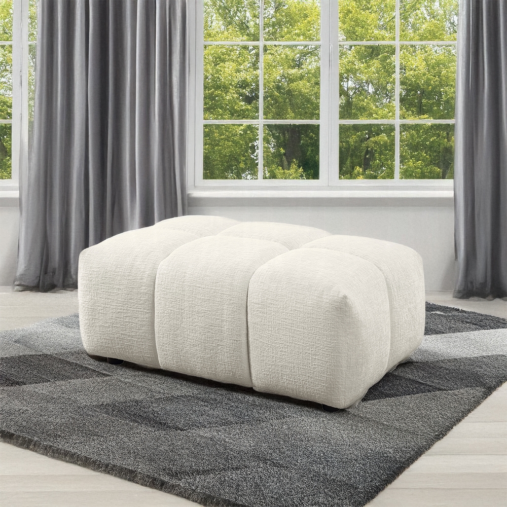 Loanna Ottoman In Beige Linen Lv04044 By Acme | Mobilia Cleopatra 3 Loanna Ottoman in Beige Linen
