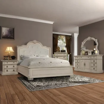 B6007-C Classic White Chest By McFerran | Egyptian handmade furniture - Royal villa furniture - Dubai style furniture - Turkish classic furniture - Baroque luxury furniture - Victorian Furniture - Custom Made Furniture - Luxury Furniture