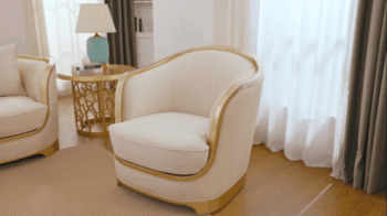 Modern Beige Armchair HD-7006