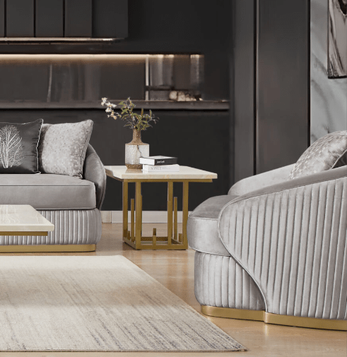 Luxury Modern Armchair Hd-7008 By Homey Design | Mobilia Cleopatra 3 Luxury Modern Armchair HD-7008