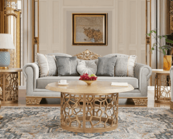 Gray And Gold Sofa HD-9041