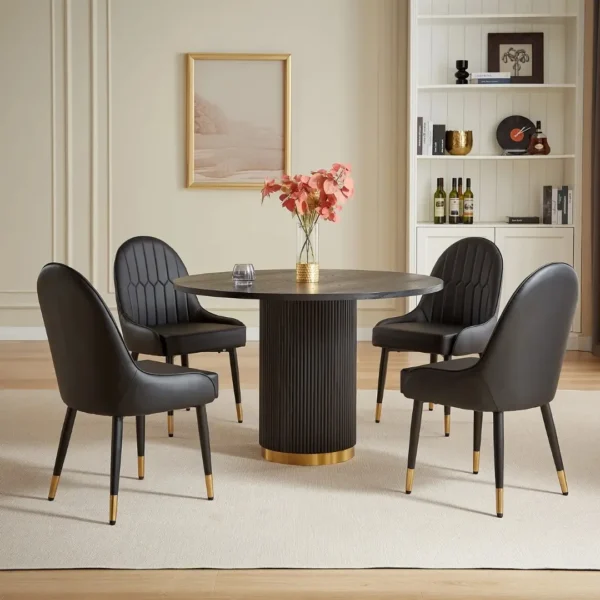 DT0220 Wood Pattern Table By Artisan Furniture - Image 4
