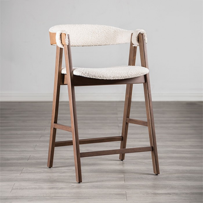 Ebikon Brown/Beige Counter Stool (2/Ctn) Fm3211Wn-Pc-2Pk By Furniture Of America | Mobilia Cleopatra 3 Ebikon Brown/Beige Counter Stool (2/CTN) FM3211WN-PC-2PK By Furniture Of America - Image 1