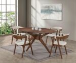 Ebikon Brown Oval Dining Table FM3211WN-T-TABLE By Furniture Of America - Image 2