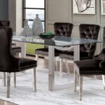 Silvestri Chrome Dining Table FM37000SV-T-TABLE By Furniture Of America