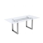 Silvestri Chrome Dining Table FM37000SV-T-TABLE By Furniture Of America - Image 3