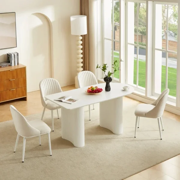DT0223CM Matt White Dining Table By Artisan Furniture - Image 2