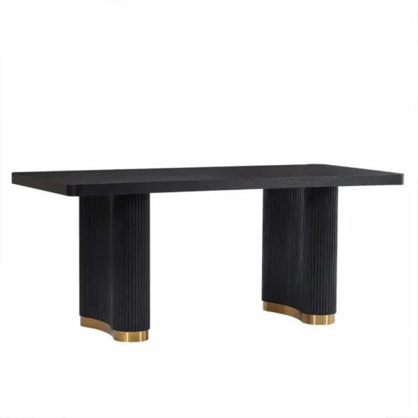 DT0227 Wood Pattern Dining Table By Artisan Furniture - Image 3
