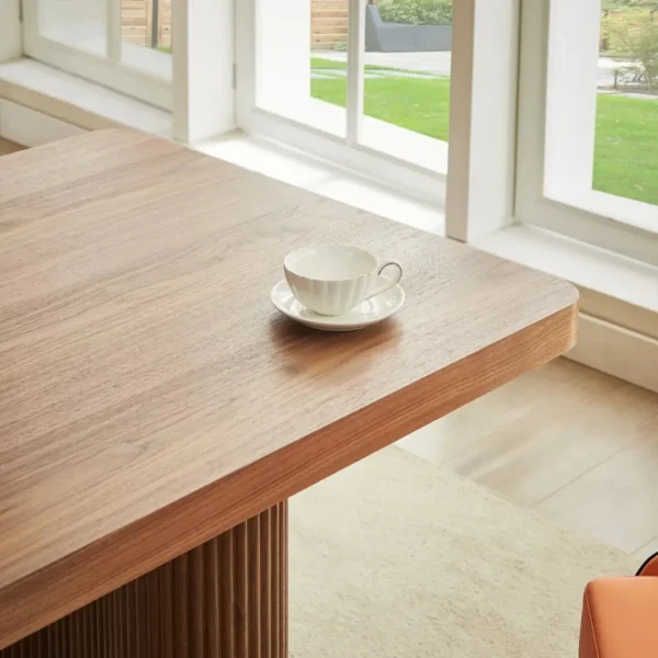 DT0227 Wood Pattern Dining Table By Artisan Furniture - Image 7