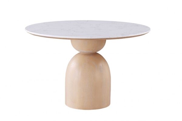 Neasden Natural/Black/White Dining Table TABLE By Furniture Of America - Image 5