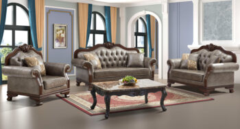 SF2263 Brown Tufted Traditional 2PC Living Set by McFerran