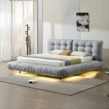 9030 Modern Velvet Bed By Artisan Furniture