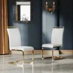 DCK54 Leather Dining Room Chair Set of 2 by Artisan Furniture